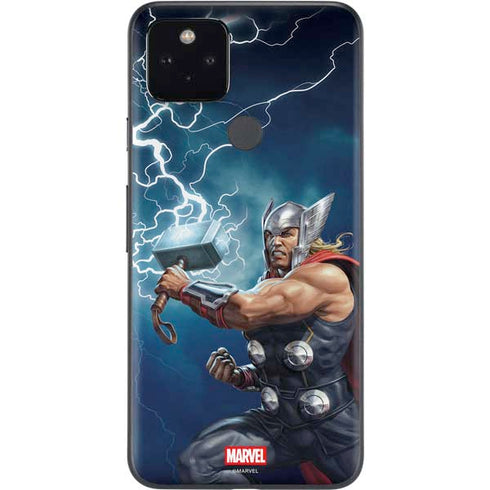 Marvel Thor Thor and Mjolnir Google Pixel 5a Skin